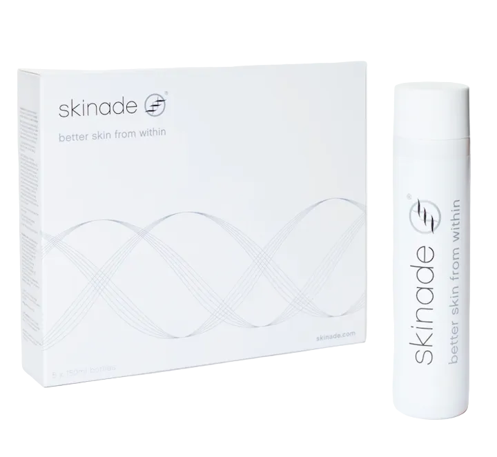 skinade packaging on a white background
