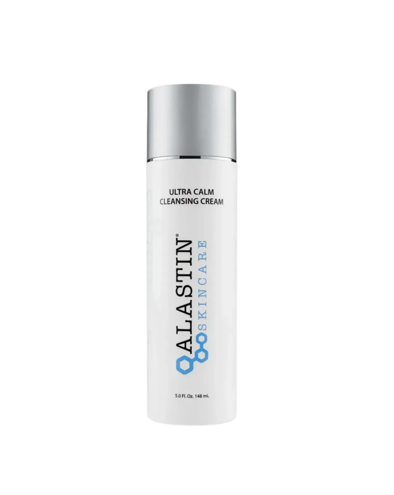 A bottle of Alastin Ultra Calm Cleansing Cream against a white background.